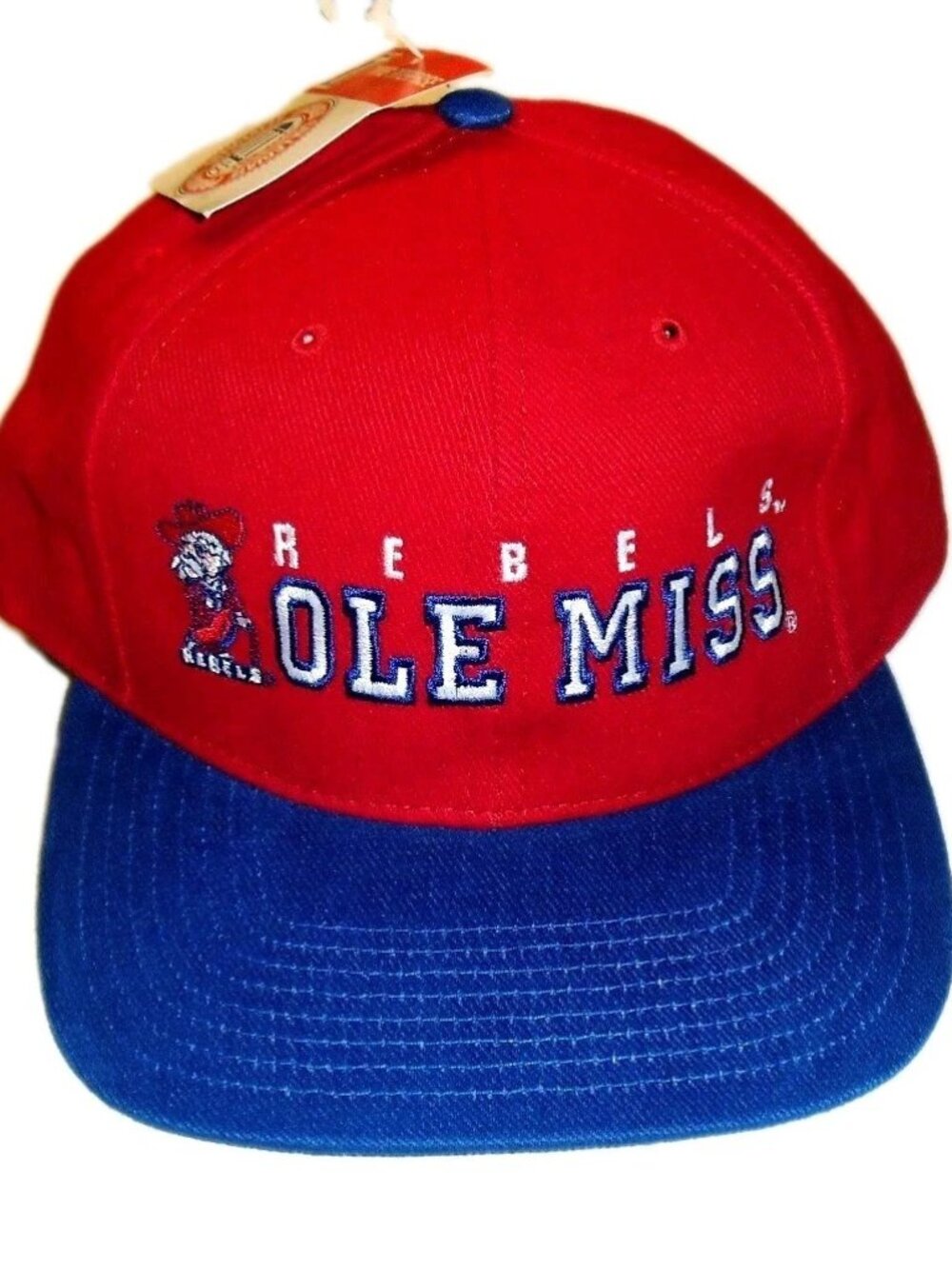 Ole Miss Rebels Vintage 90s Original Mens Adjustable Strapback hat Cap New Ncaa